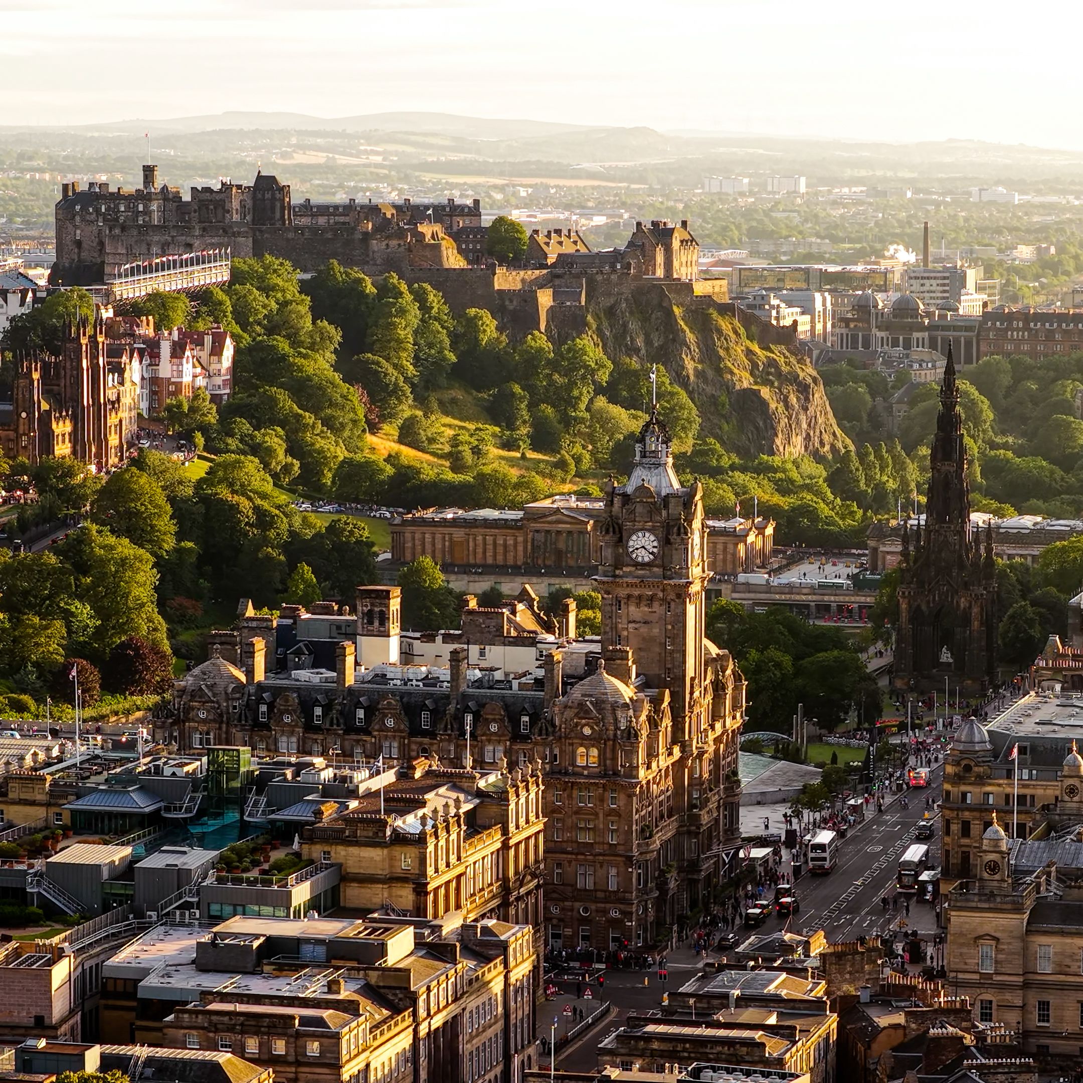 Edinburgh aerial view