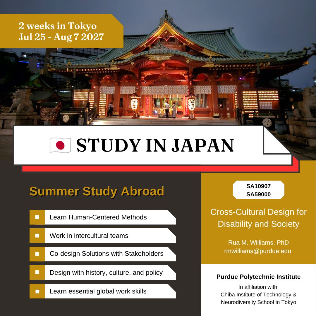 program flyer. All information in image is replicated in the text above. Image includes Kanda Myoujin Shrine in Akihabara.